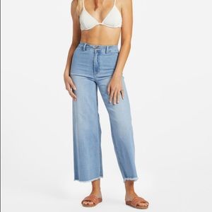 Free Fall Indigo Wide-Leg Jeans